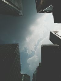Low angle view of buildings against sky
