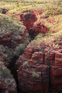 Full frame shot of rock formations