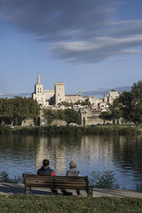 The famous pope palace in avignon - france