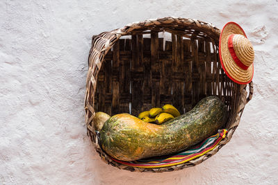 Close-up of vegetables in basket