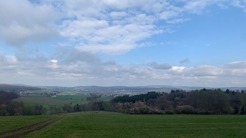 Scenic view of landscape against sky