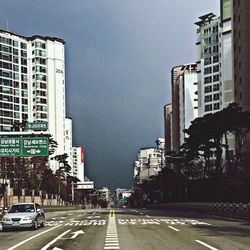 View of city street