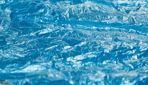 Full frame shot of frozen swimming pool