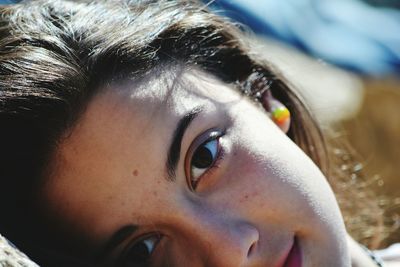 Close-up portrait of girl