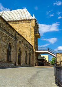 Prince trubetskoy winery castle in kherson region, ukraine, on a sunny summer day