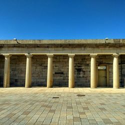 View of historical building against clear sky