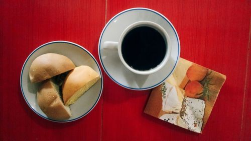 Breakfast on table