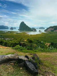 Scenic view of landscape against sky