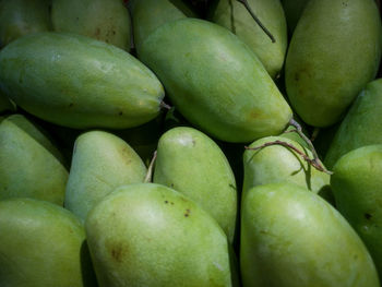Full frame shot of mangoes at market stall