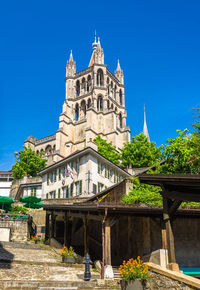 View of building against blue sky