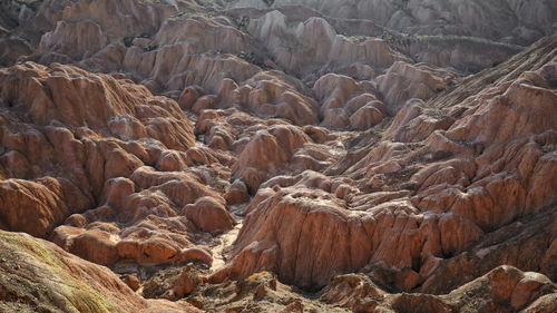 0871 sandstone and siltstone landforms of zhangye danxia nnal.geological park. zhangye-gansu-china.