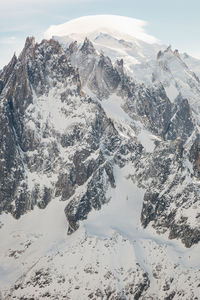 View from grands montets, chamonix, france