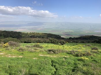 Scenic view of landscape against sky