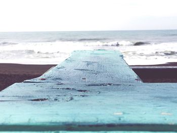 Close-up of sea against sky