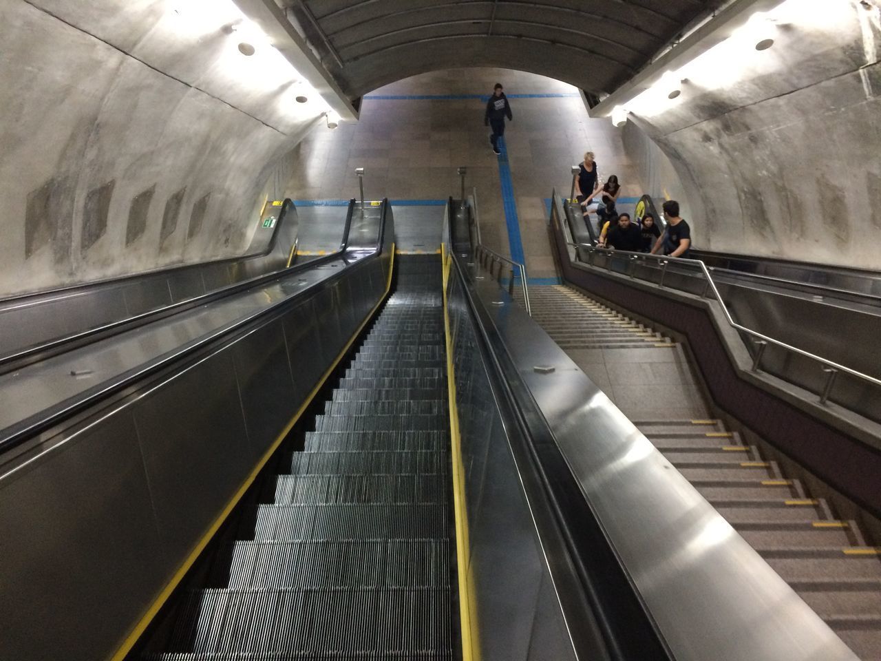 PEOPLE AT SUBWAY STATION