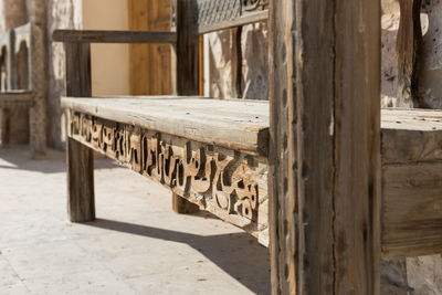 View of a horse in a row