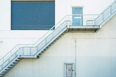 Low angle view of staircase in building