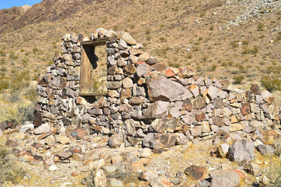 Stone wall of house