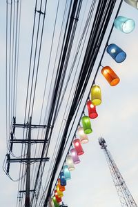 Low angle view of modern buildings against sky