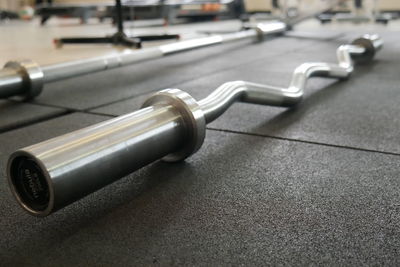 Close-up of equipment on table