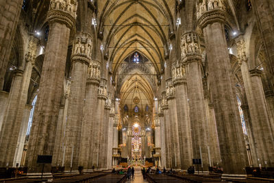 Interior of milan cathedral