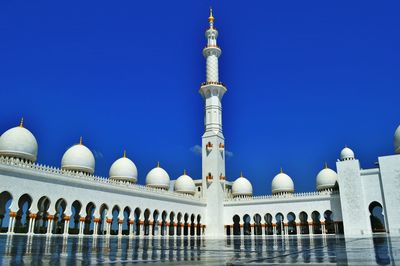 Built structure against clear blue sky