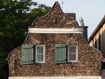 Low angle view of old building