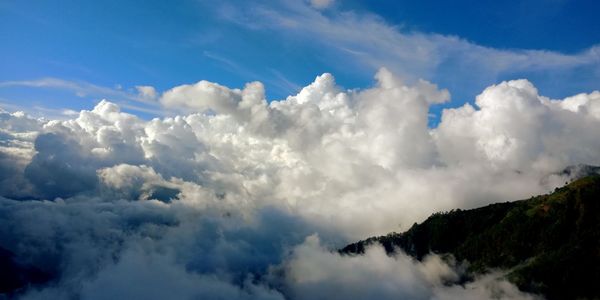 Low angle view of clouds in sky