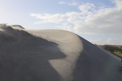 Scenic view of desert against sky