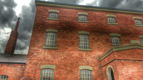 Low angle view of building against sky