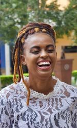 Portrait of smiling young woman