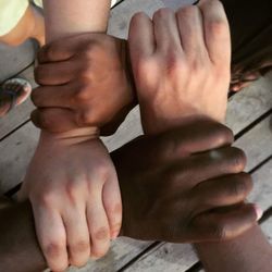 Close-up of baby hands