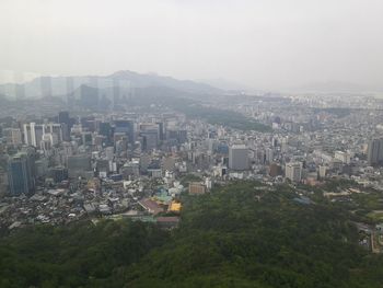 High angle shot of cityscape