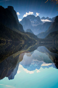 Scenic view of landscape with mountains in background