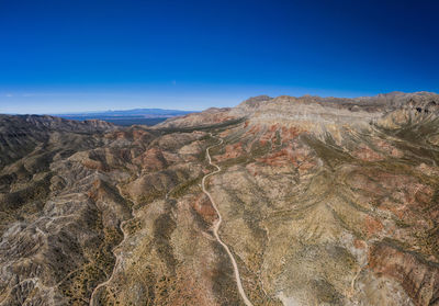 Virgin river canyon mountaintops in nevada