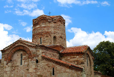 Low angle view of church of saint john the baptist against sky