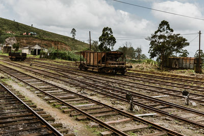 Train on railroad track