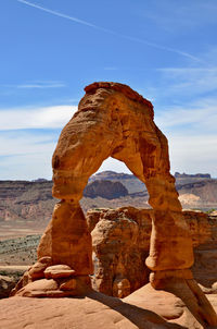 View of rock formations