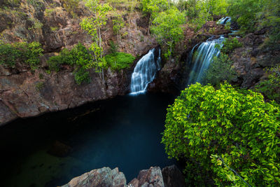 River flowing through rocks