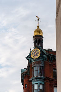 Low angle view of clock tower