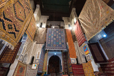 Low angle view of ceiling of building