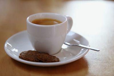 Close-up of coffee cup