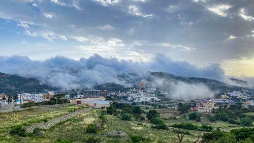 Panoramic shot of buildings against sky