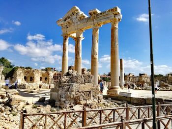 Old ruins against sky