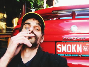 Portrait of young woman