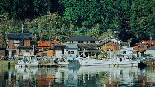 Boats in water