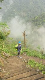 Full length of man on mountain