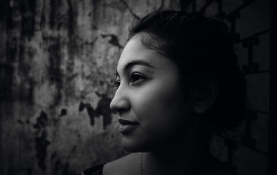 Close-up of young woman