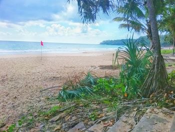 Scenic view of sea against sky