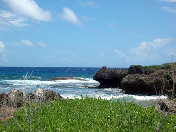 Scenic view of sea against sky